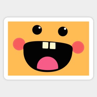 Funny/Weird/Cute Summer Kawaii Smiley Face Design Sticker